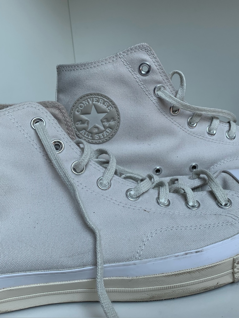 Converse High Top Canvas Sneakers - Off-White